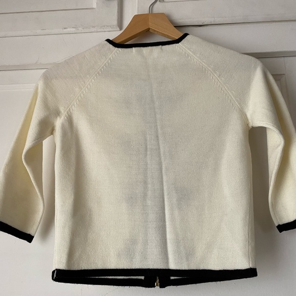 Forever 21 Off White Zip-Up w/ Design Size S - Picture 2 of 2